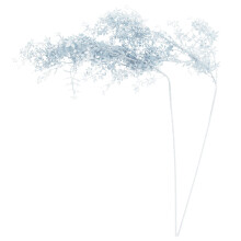 2pcs Blue Decorative Plant Fake Leaf Decor Material