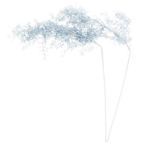 2pcs Blue Decorative Plant Fake Leaf Decor Material