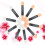 Sided Eye Brush Assorted Color 50pcs 8