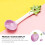 Grape Design Ceramic Bowl 300ml with Spoon 10