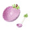 Grape Design Ceramic Bowl 300ml with Spoon 6
