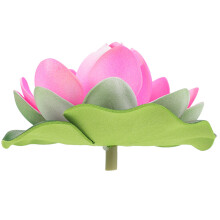kunstmatige drijvende lotusblad met realistische lotusbloem