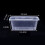 50pcs 1000ml transparent containers for fruit salad takeout 2