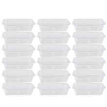 50pcs 1000ml transparent containers for fruit salad takeout