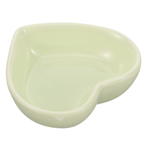 heart shaped ceramic hamster bowl for rats and small pets