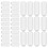 200pcs rubber hair band end caps replacement 6