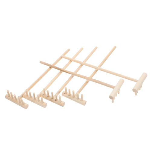 6pcs mini rake set for gardening and sand crafts