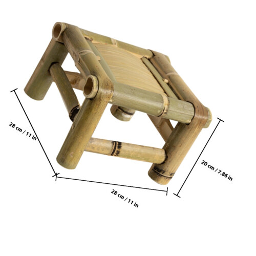 small bamboo stool for home use, traditional sitting stool 1