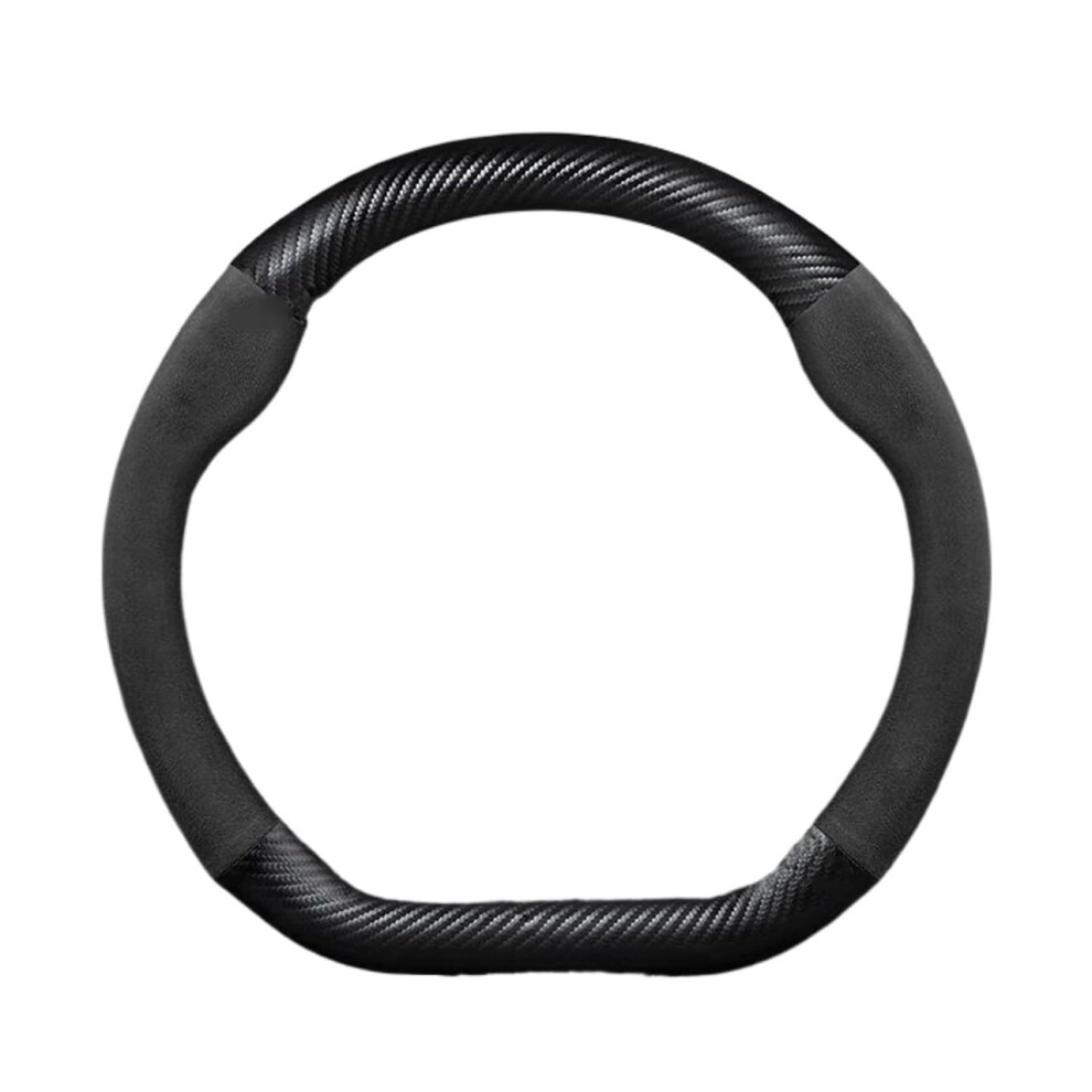 Wheel Steering Protector 38Cm For Audi A3 8P 8L 8V S3 Rs3 Q3 2014-2023 D Shape Steering Wheel Cover Black 9016109015594