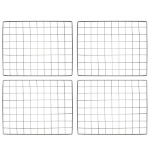 4-teiliges montage-set für hundebox mit eisen-gitter-maschennetz