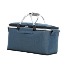 Foldable Cooler Bag Large Capacity Insulated With Lining For Family Picnics And Food Storage Outdoor Camping