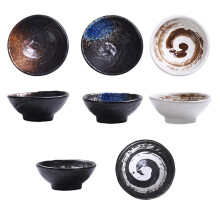 4 pcs japanese style ceramic sauce dishes for household use
