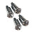 4Pcs Universal Car Deer Whistle Animal Warning Safety Device Silver 1