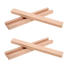 2pcs wooden drawer slides replacement for cabinets - smooth guide track