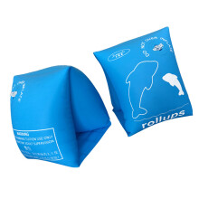 2pcs inflatable swimming arm bands for kids size l blue