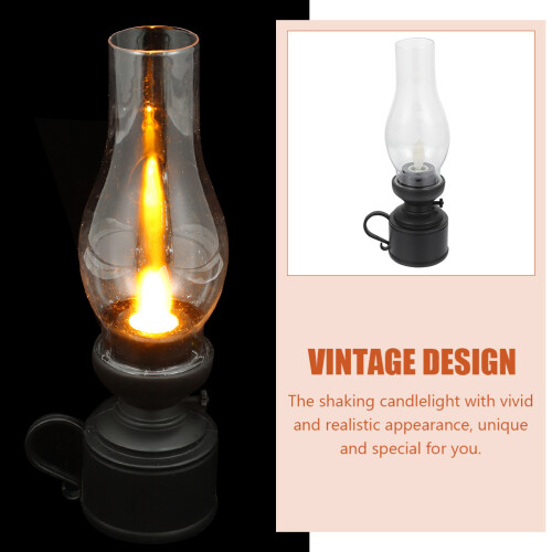 Vintage LED Kerosinlampe Flameless Lampe 2