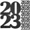 40pcs 2023 graduation cutouts tags glitter centerpieces sticks 2
