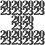 40pcs 2023 graduation cutouts tags glitter centerpieces sticks 4
