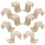 10Pcs White Plastic Baby Bed Rail Hooks and Bed Frame Support Brackets 1