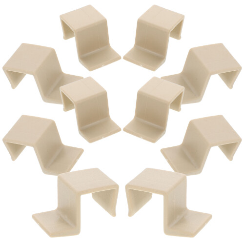 10Pcs White Plastic Baby Bed Rail Hooks and Bed Frame Support Brackets