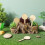 20 pcs thickened bamboo t-shaped plant labels round style 5