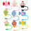9pcs cartoon straw caps reusable drinking straw covers safe protector 6