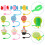 9pcs cartoon straw caps reusable drinking straw covers safe protector 8