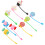 9pcs cartoon straw caps reusable drinking straw covers safe protector 3