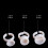 100 Pcs Silicone Tattoo Rings Pigment Container S 3