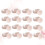 100 Pcs Silicone Tattoo Rings Pigment Container S 8