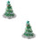 2pcs Xmas Tree Shape Hat Holiday Party Decor 8