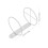 2 pcs white metal wall mounted wine rack for kitchen storage 2