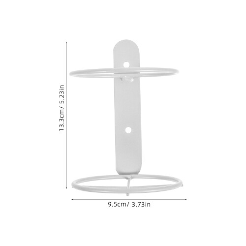 2 pcs white metal wall mounted wine rack for kitchen storage 2
