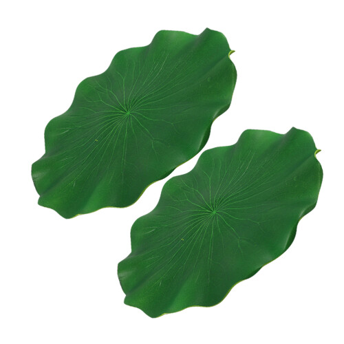 4 Pcs Faux Lotus Leaf Floating Pond Decor 2