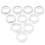 12pcs Soft Silicone Finger Rings for Dog Grooming Scissors 10