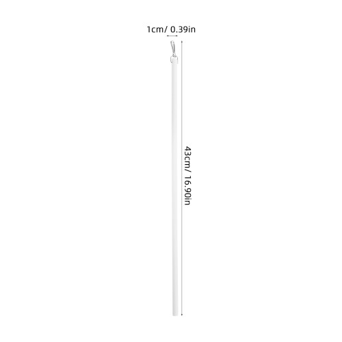 2pcs 43cm Acrylic Blind Wands with Hook for Window Curtain Opener 1