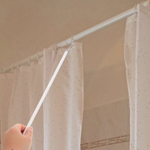 2pcs 43cm Acrylic Blind Wands with Hook for Window Curtain Opener 2