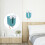6pcs heart bookmarks, page clips, book corner covers 6