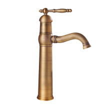 Antique Brass Gold Kitchen Sink Mixer Tap Lever