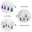 6 rolls low-mouth tapes, strips, household use, convenient 9