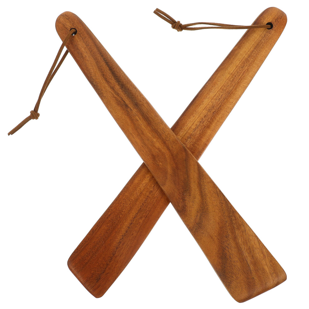 Iplusmile Bed Sheet Making Tool Wooden Mattress Lifter Light Brown 2Pack