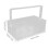 clear acrylic cutlery organizer with handle for kitchen or picnic use 3