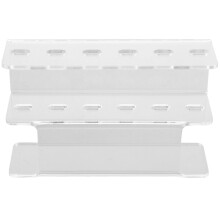 clear acrylic 6-hole lash tweezer holder for makeup tools organizer