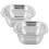 1 set colander with basin, fine mesh mixing drain basket, 21cm 9