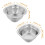 1 set colander with basin, fine mesh mixing drain basket, 21cm 11