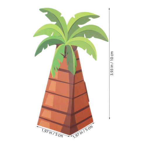 10pcs hawaiian candy boxes party favors palm tree modeling holders 1