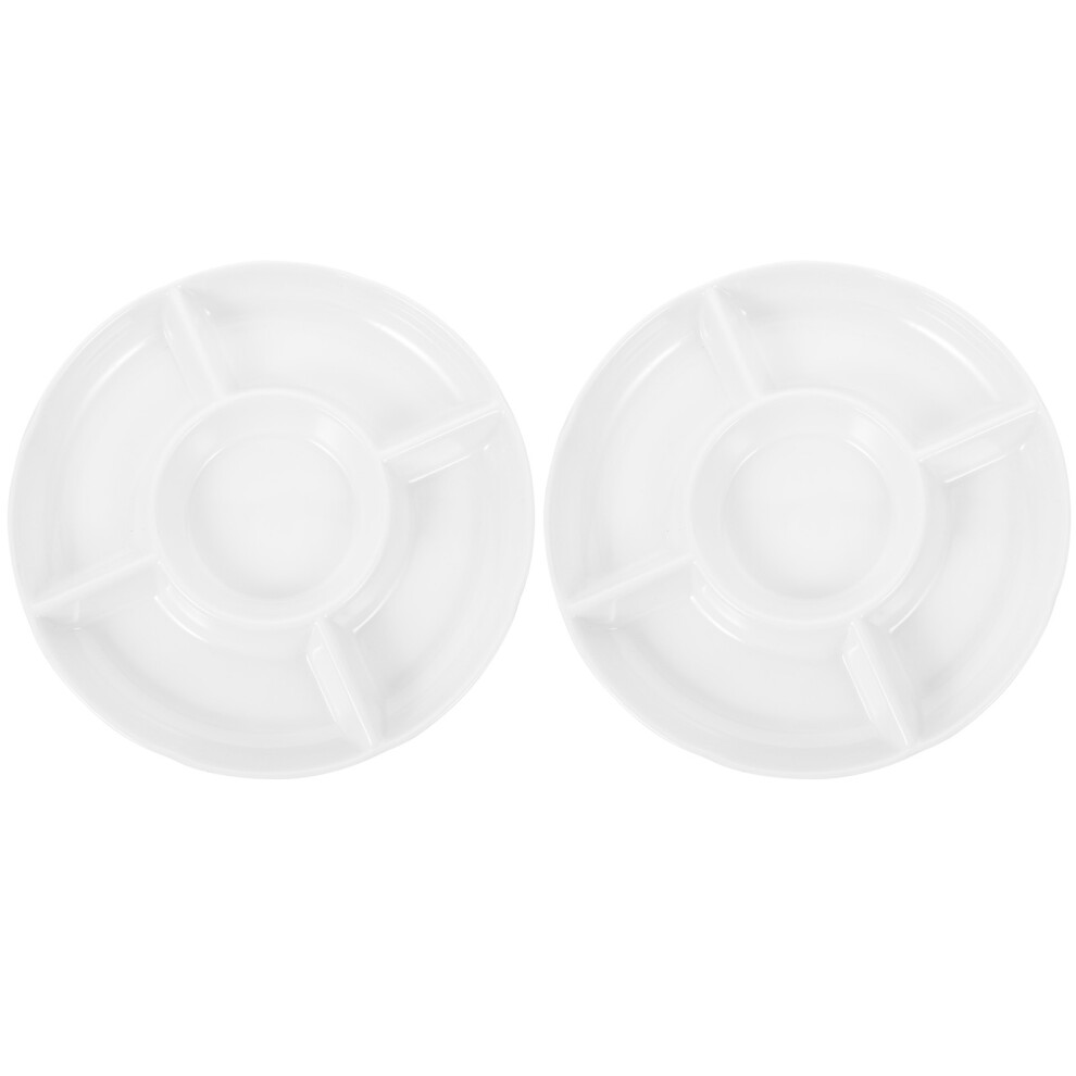 2pcs five-grid fruit bowl tray for dessert dried snack-image-OPC-PKP8JGK-NEW