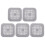 6 Pcs Stainless Steel Keychains for Mom, Backpack Pendants 3
