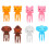 8 pcs for kids bento picks home use mixed style 6