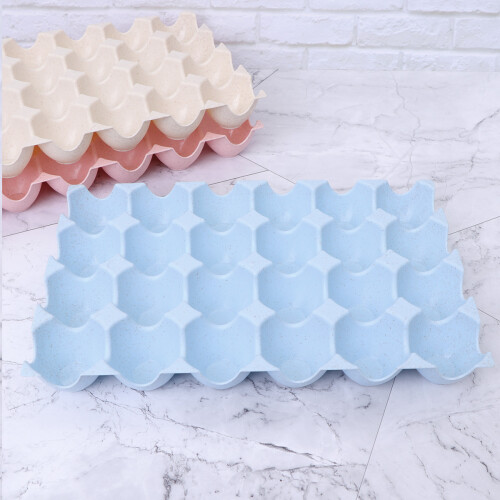 egg holder storage box thickened stacked wheat straw 24 grids 2